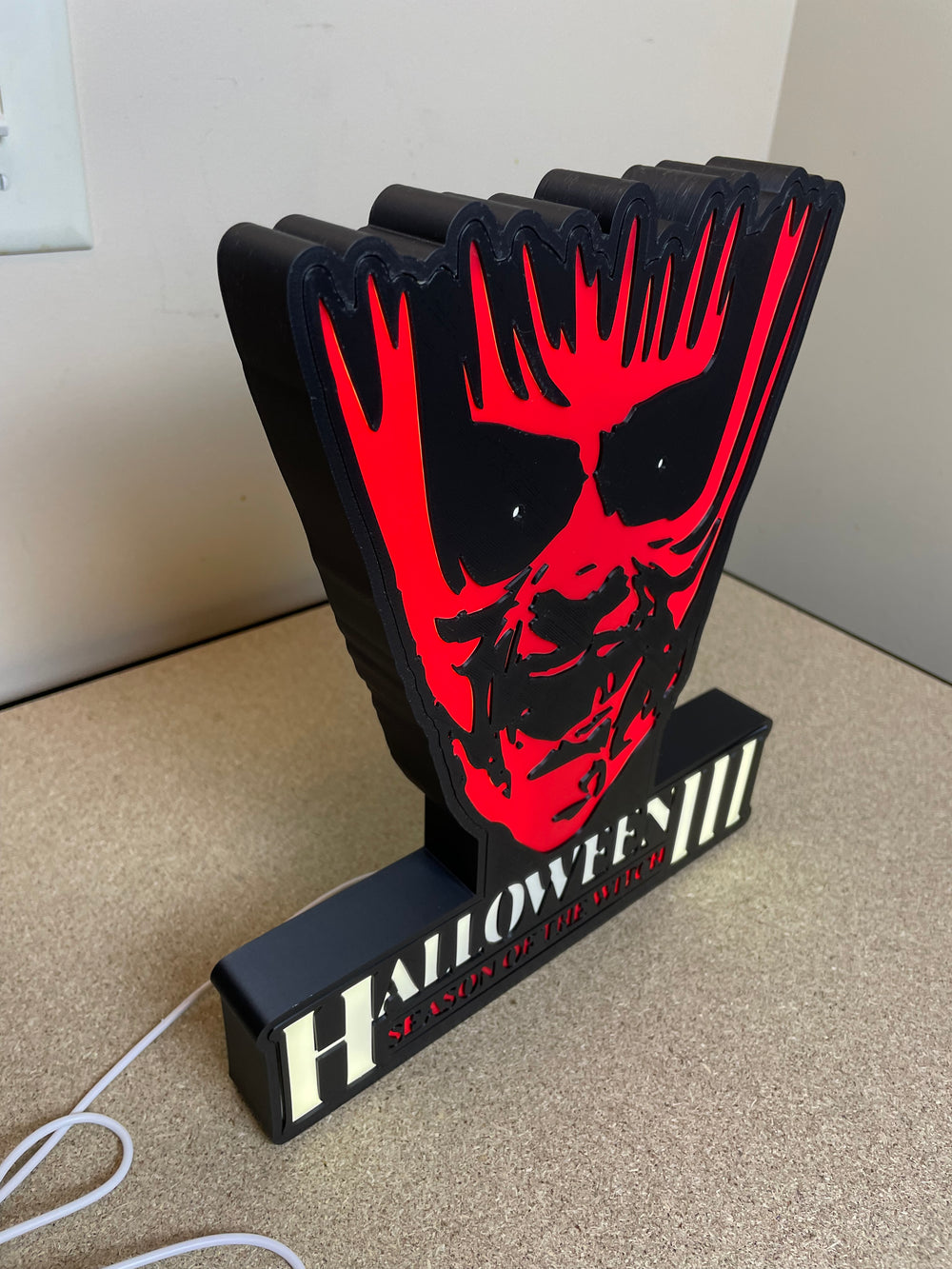 Halloween 3 light box sign