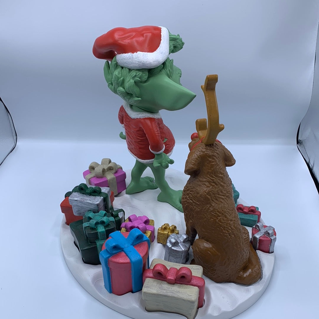 GrinchGrogu life size Christmas Themed statue