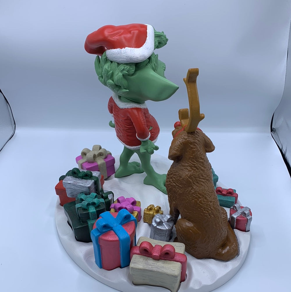 GrinchGrogu life size Christmas Themed statue