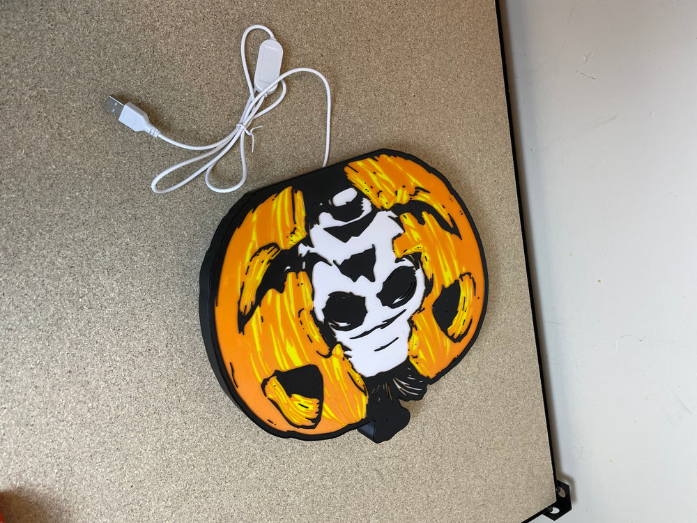 Halloween light box sign
