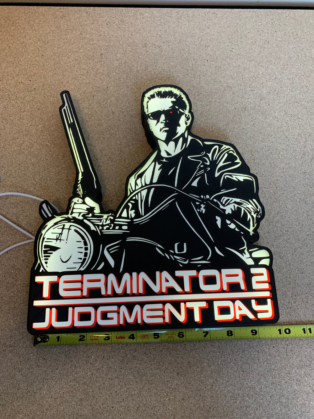 Terminator 2 light box sign