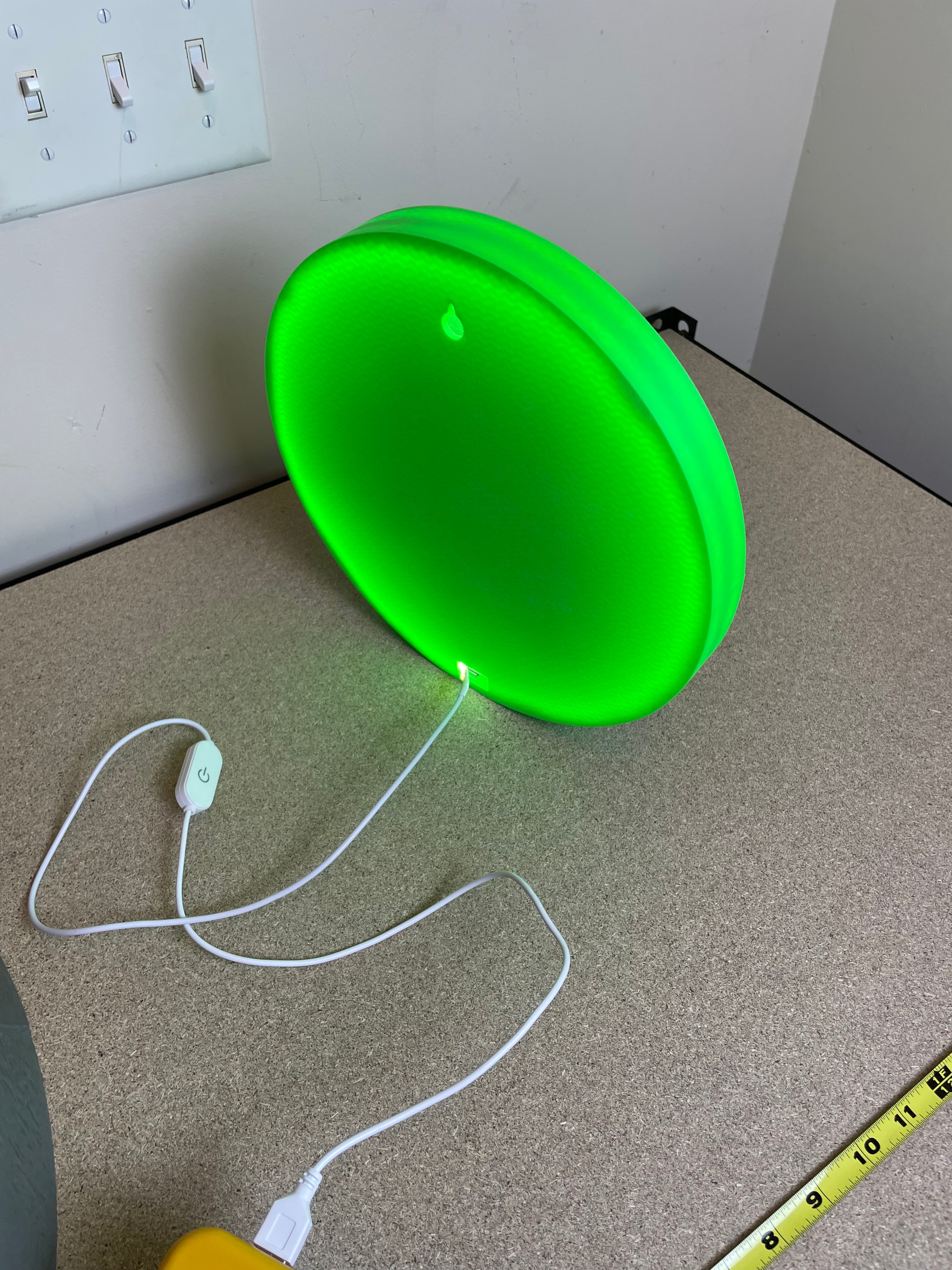 Halloween light box sign.