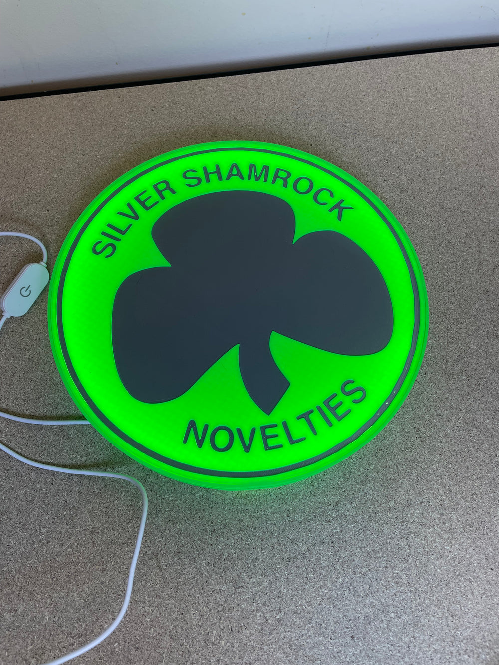 Halloween light box sign.