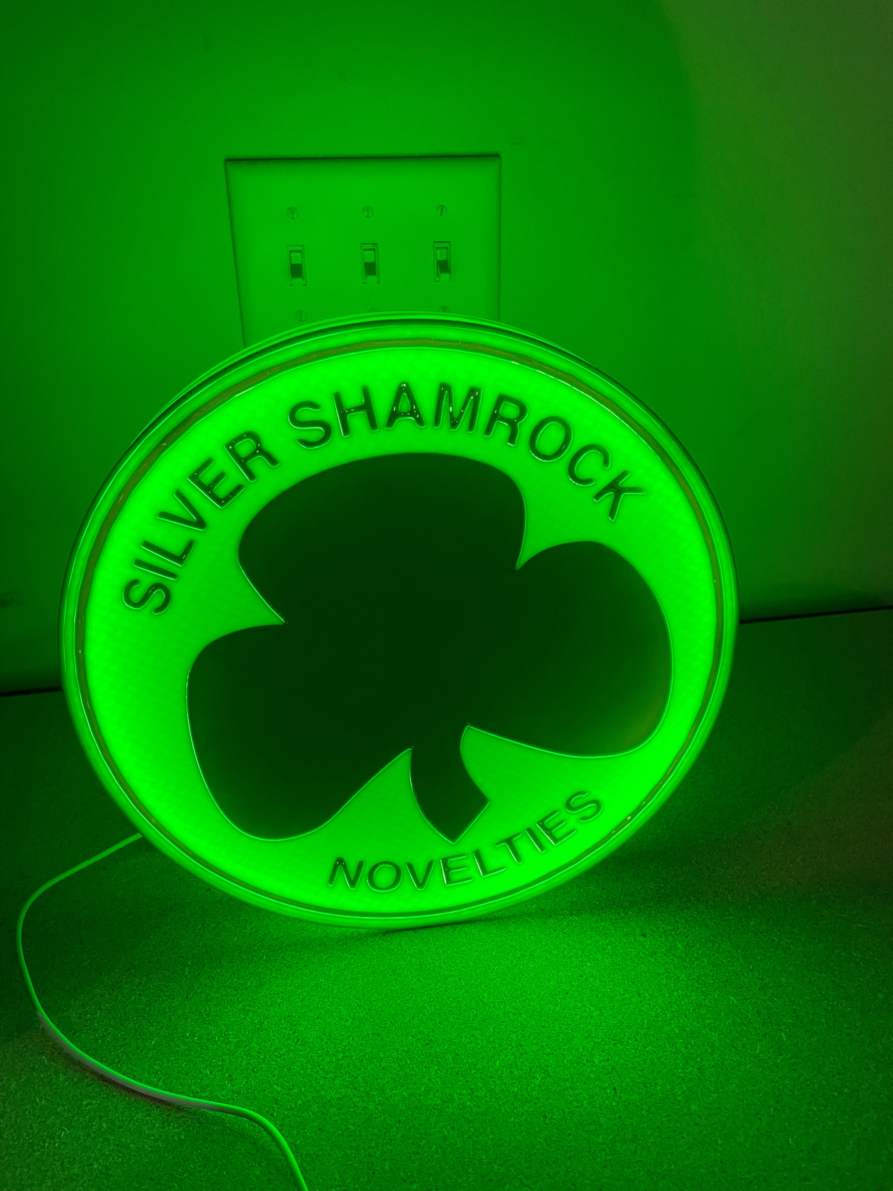 Halloween light box sign.