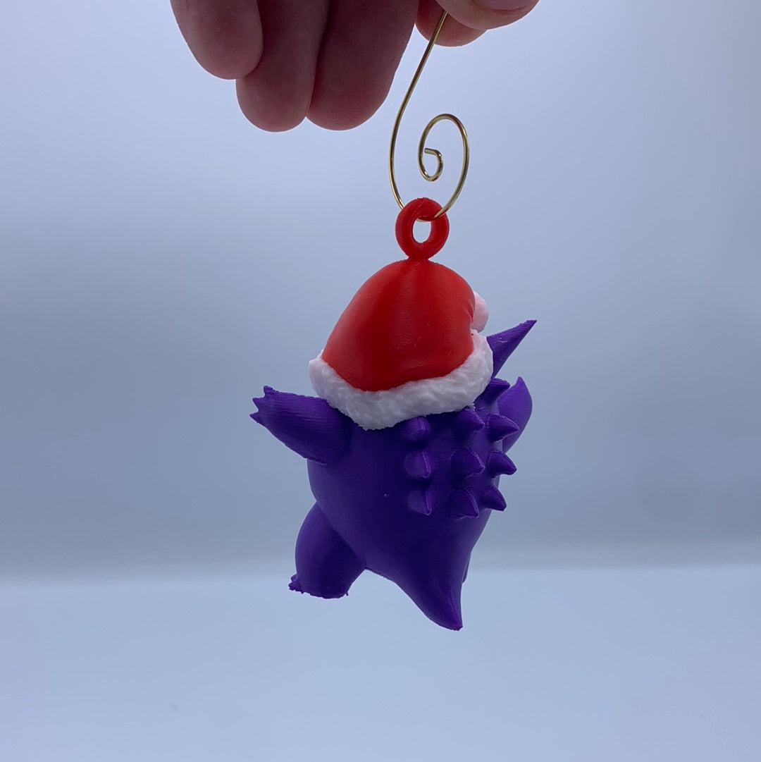 Gengar Christmas tree ornament