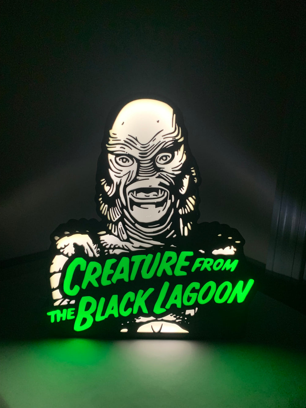 Creature from black lagoon light box sign