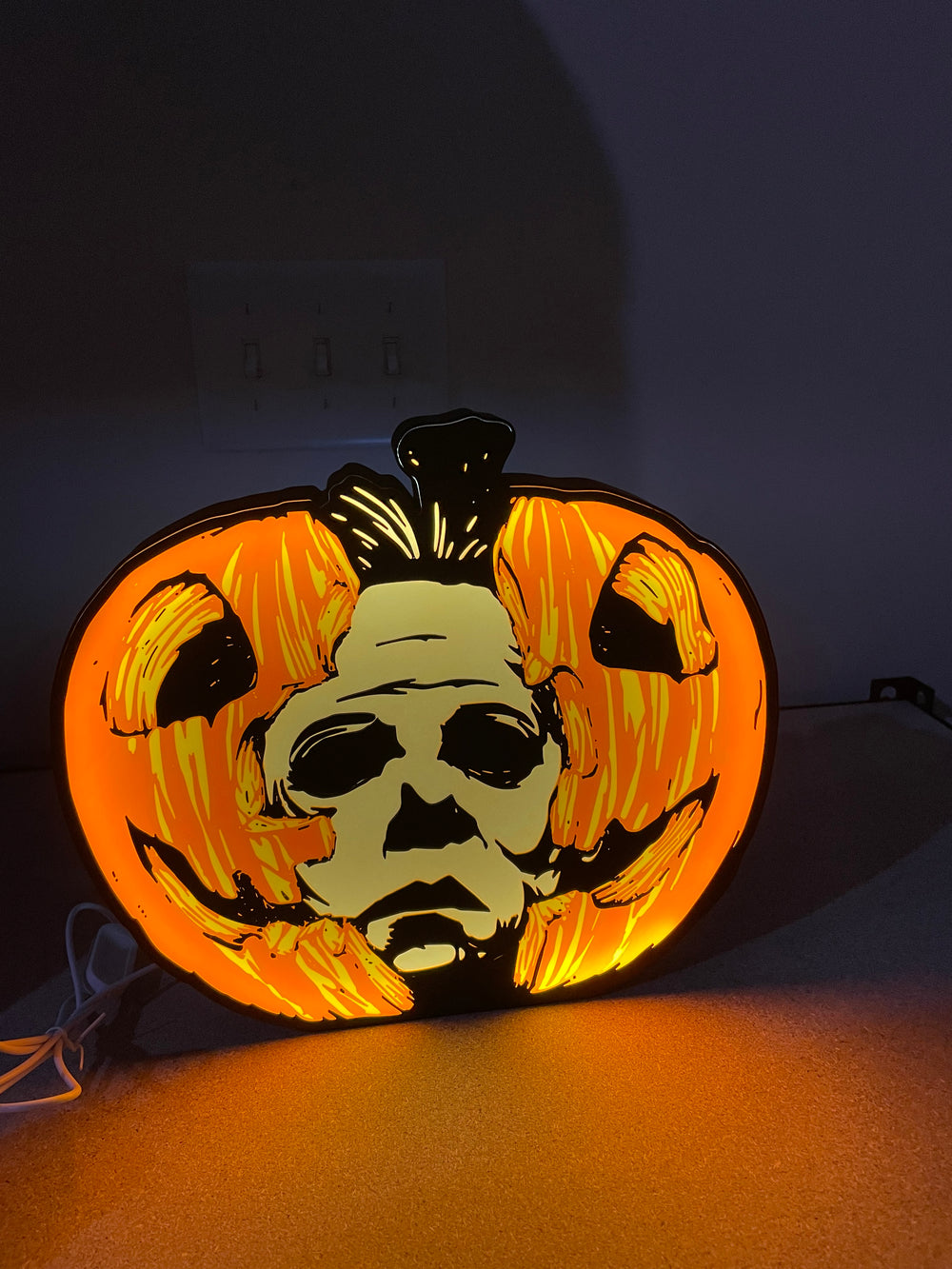 Halloween light box sign