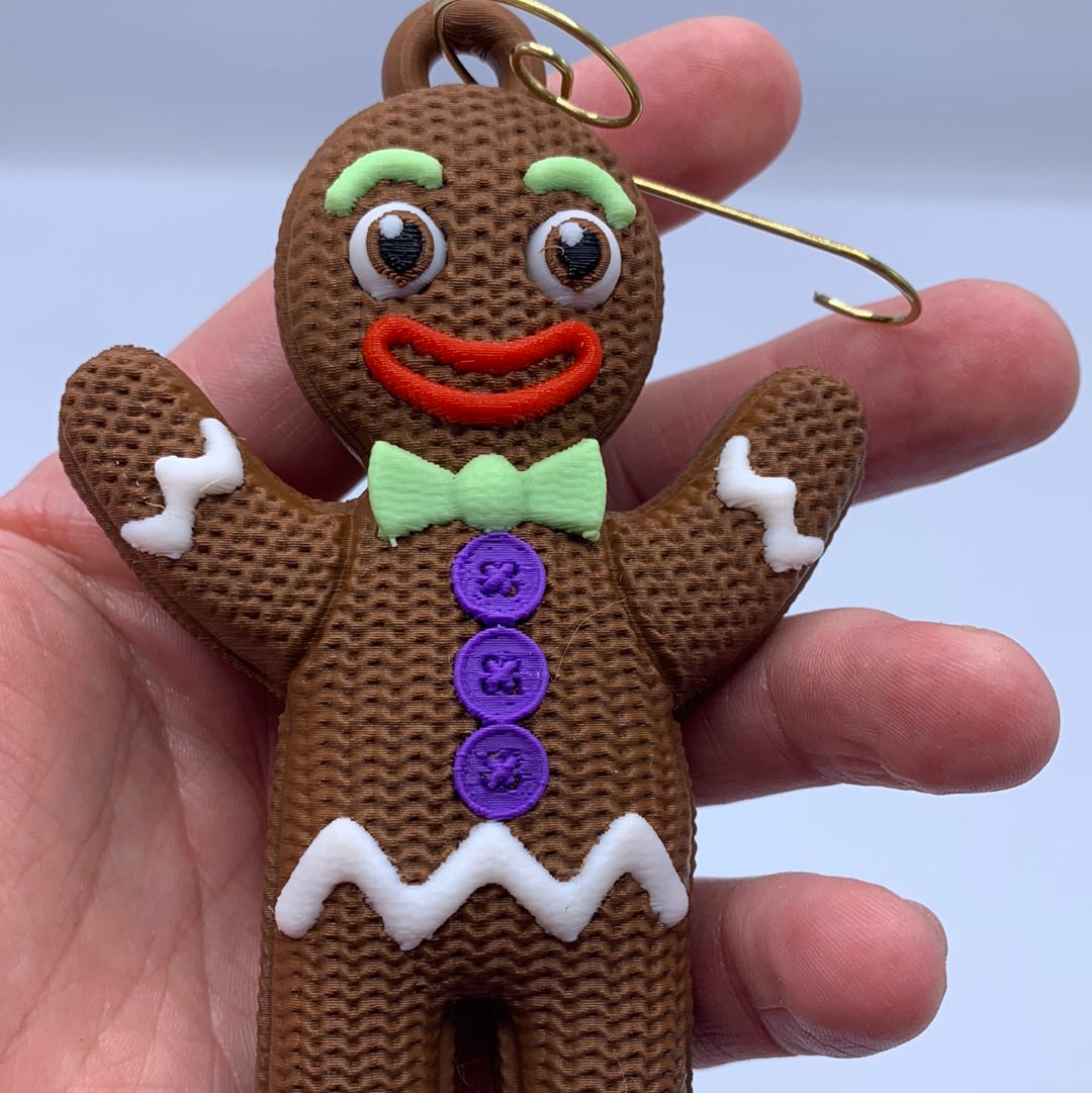 Gingerbread Man Christmas tree ornament