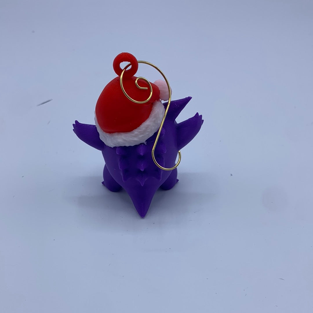 Gengar Christmas tree ornament