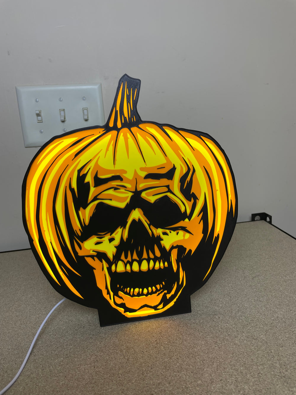 Halloween light box sign