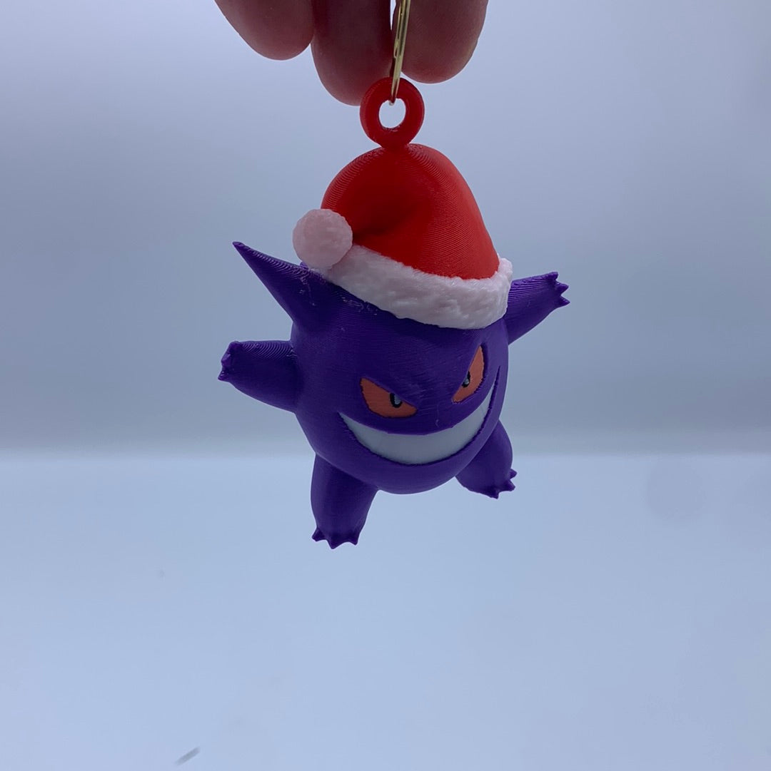 Gengar Christmas tree ornament