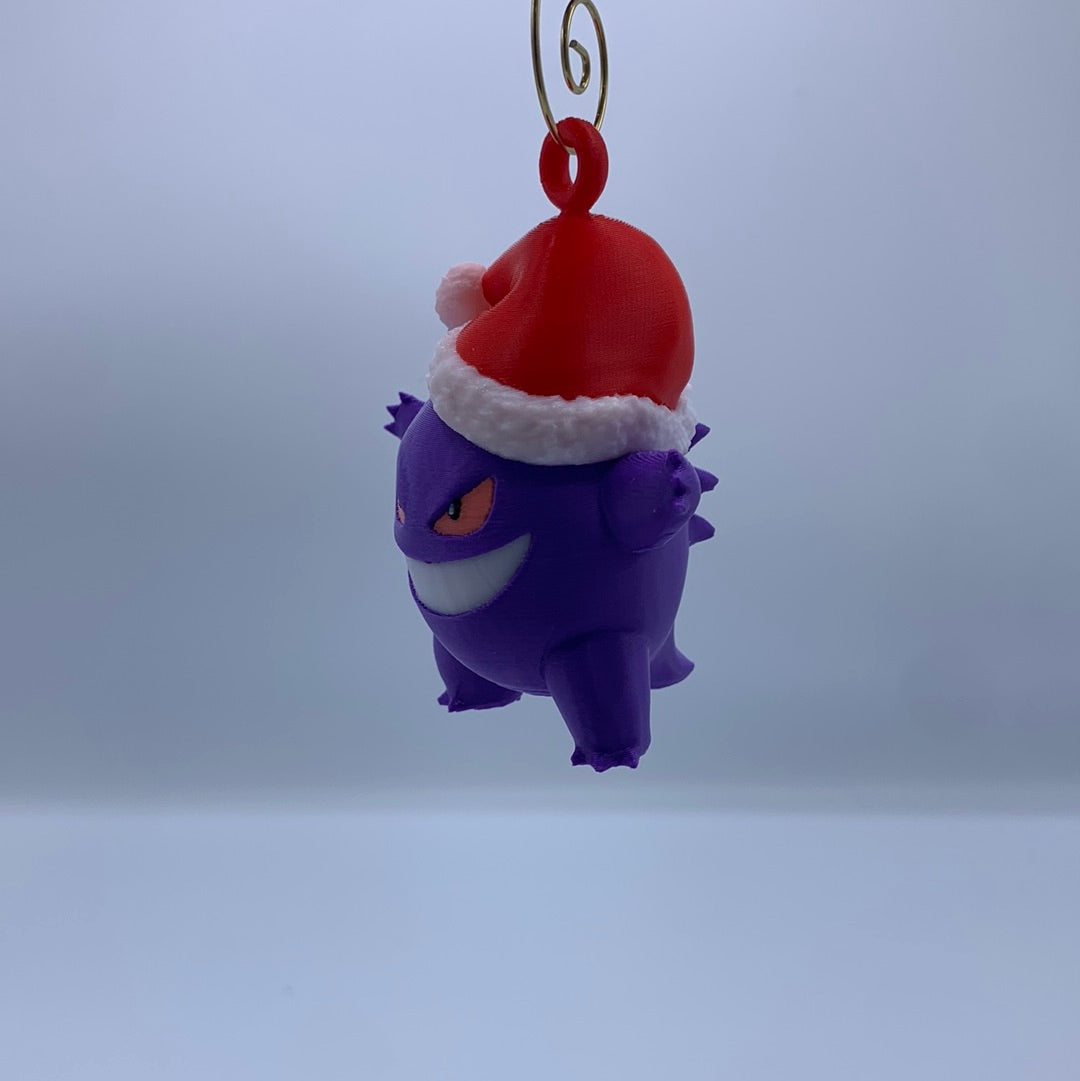 Gengar Christmas tree ornament