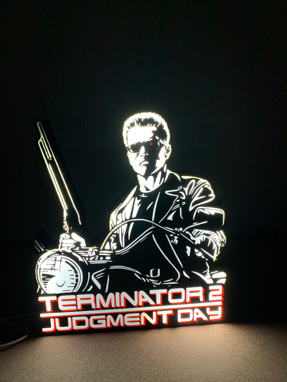 Terminator 2 light box sign