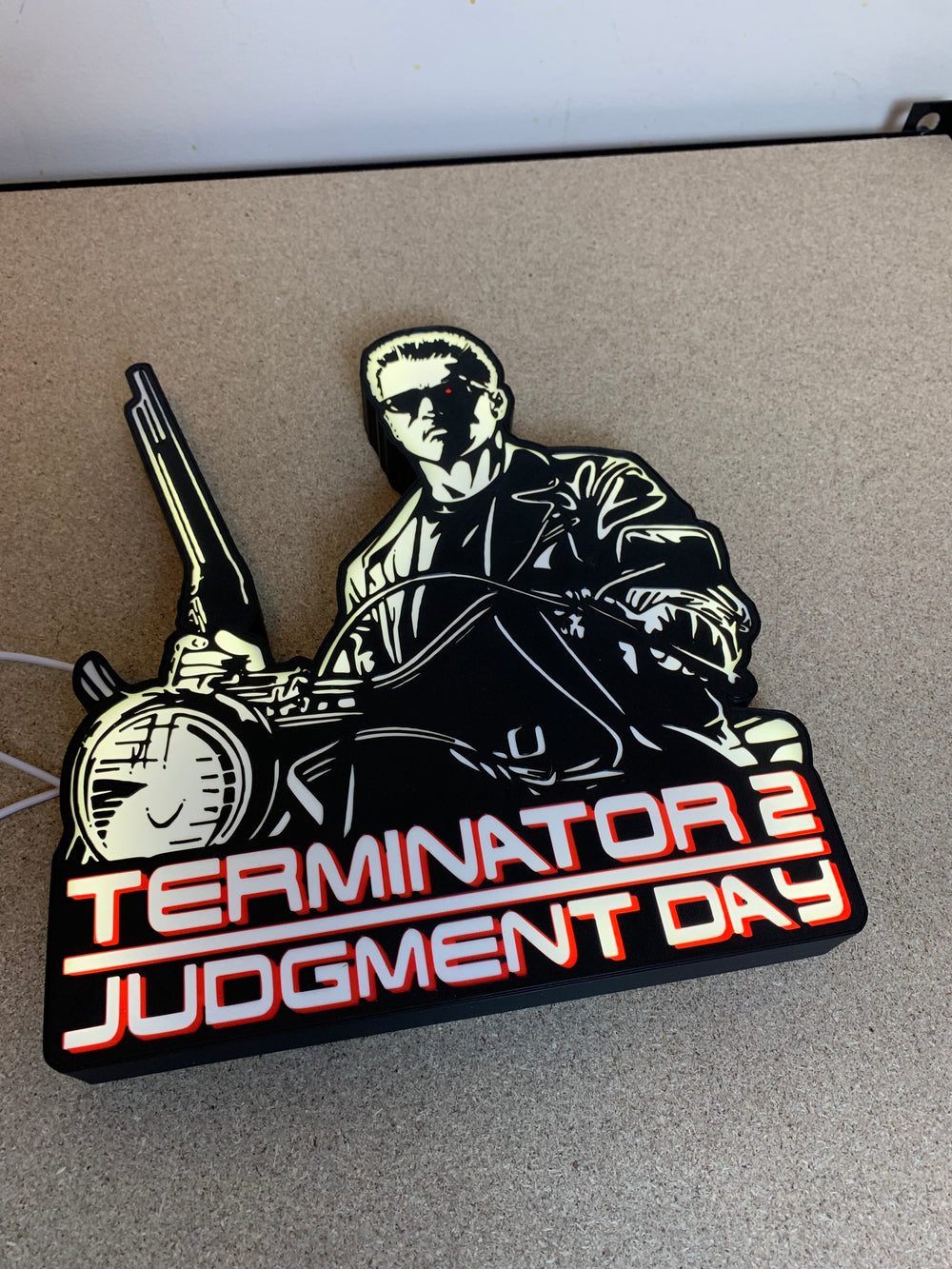 Terminator 2 light box sign