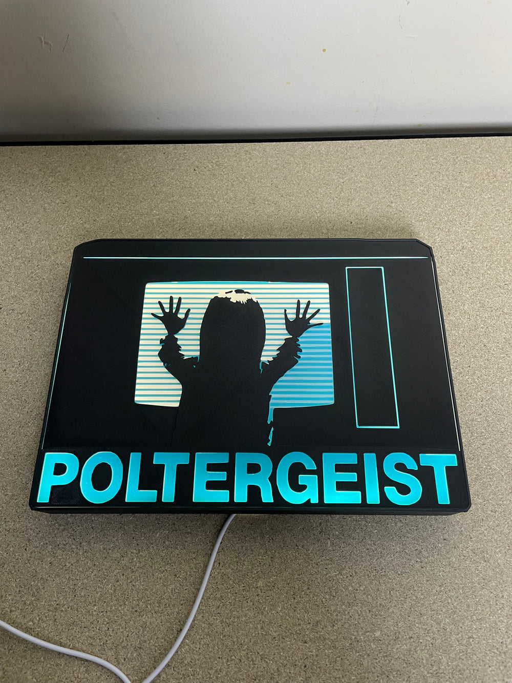 Poltergeist light box sign