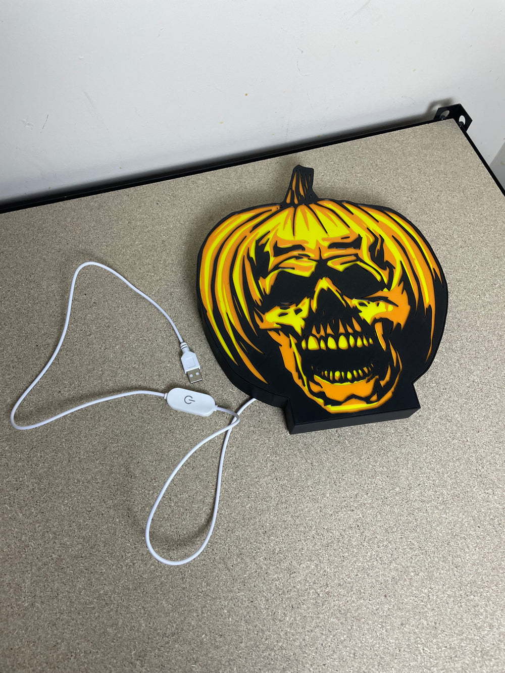 Halloween light box sign