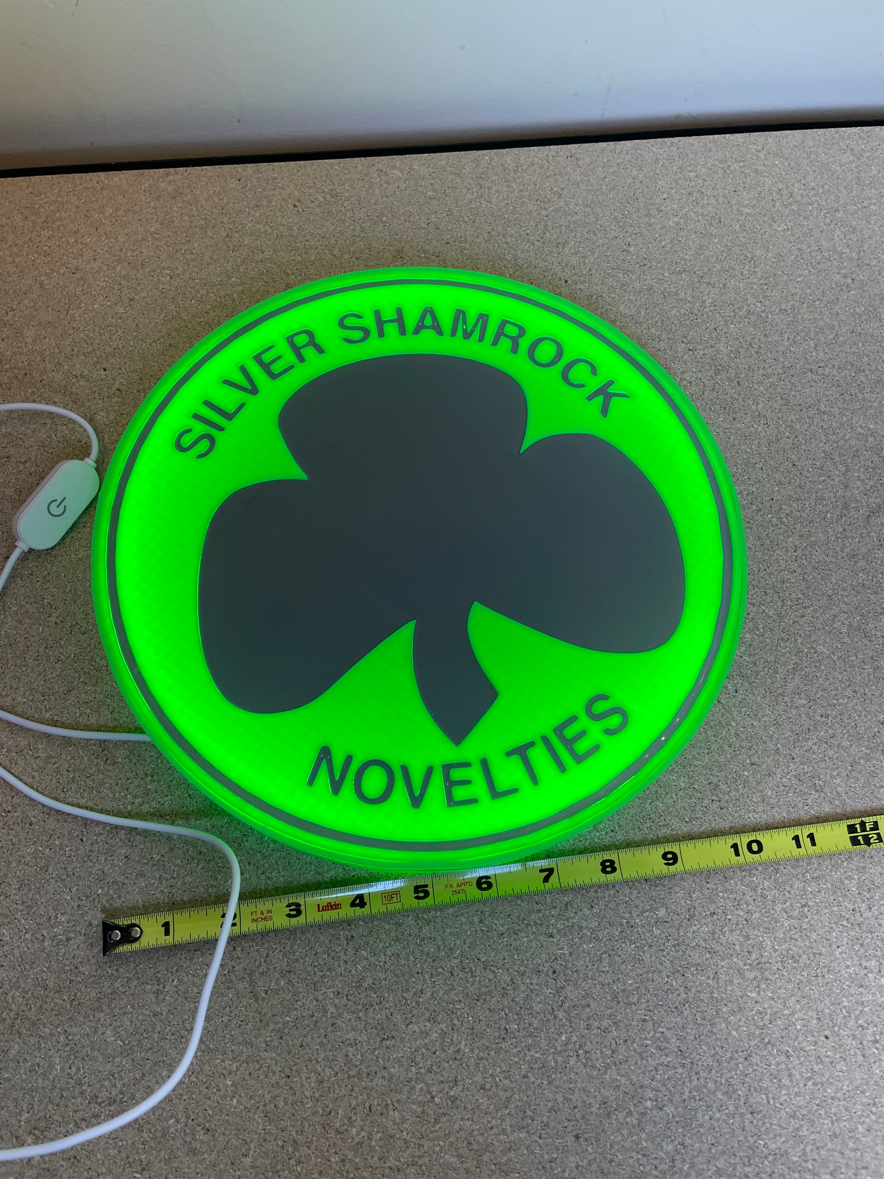 Halloween light box sign.