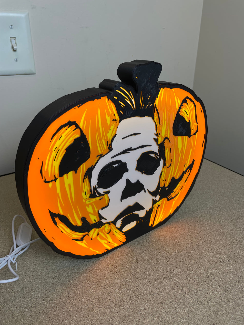 Halloween light box sign
