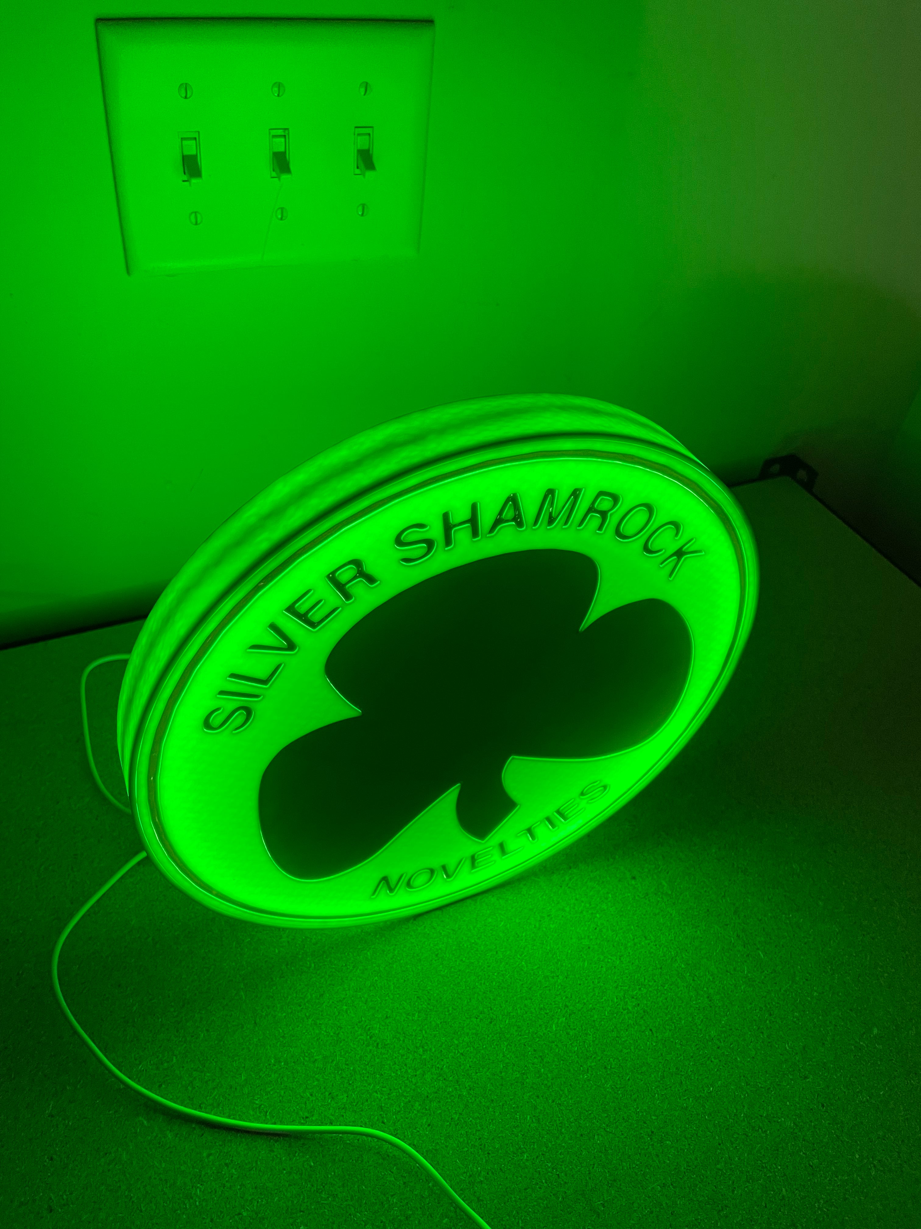 Halloween light box sign.