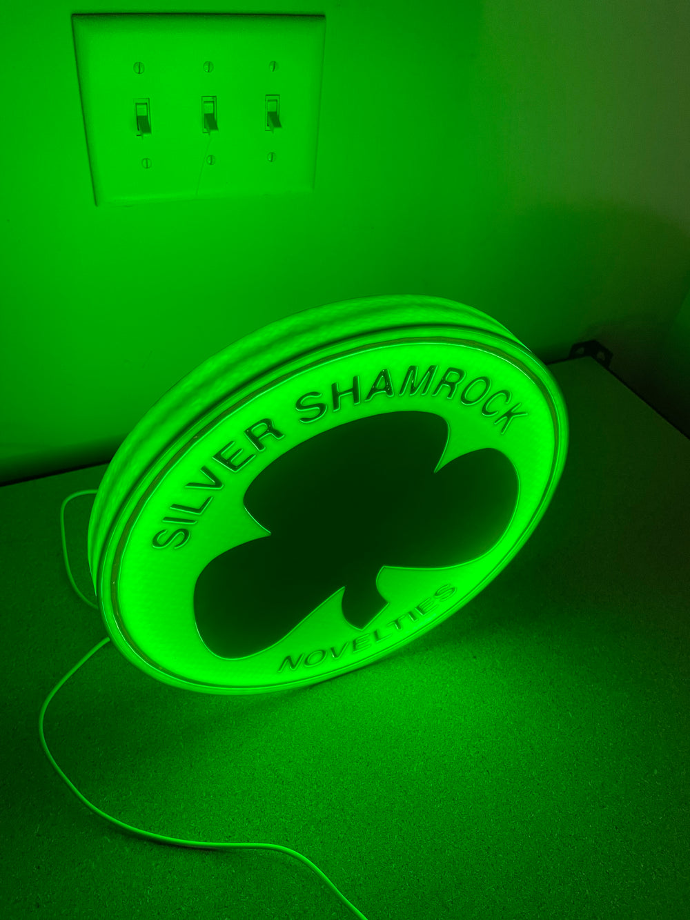 Halloween light box sign.