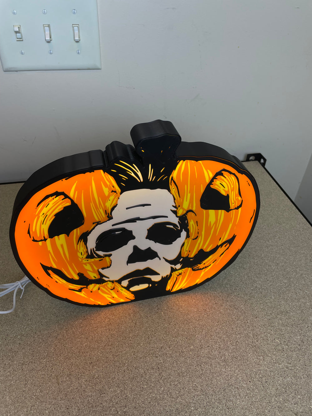 Halloween light box sign