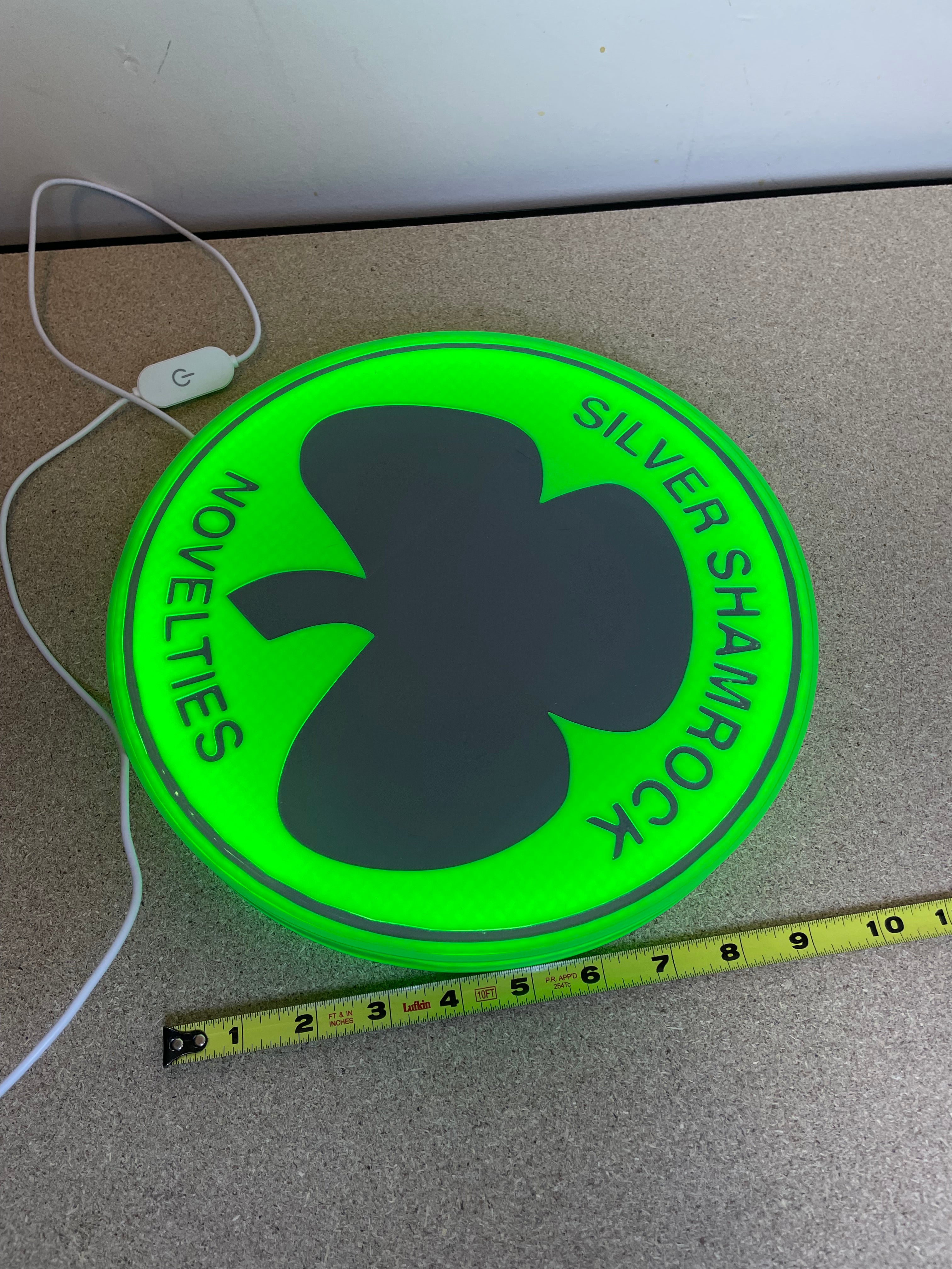 Halloween light box sign.