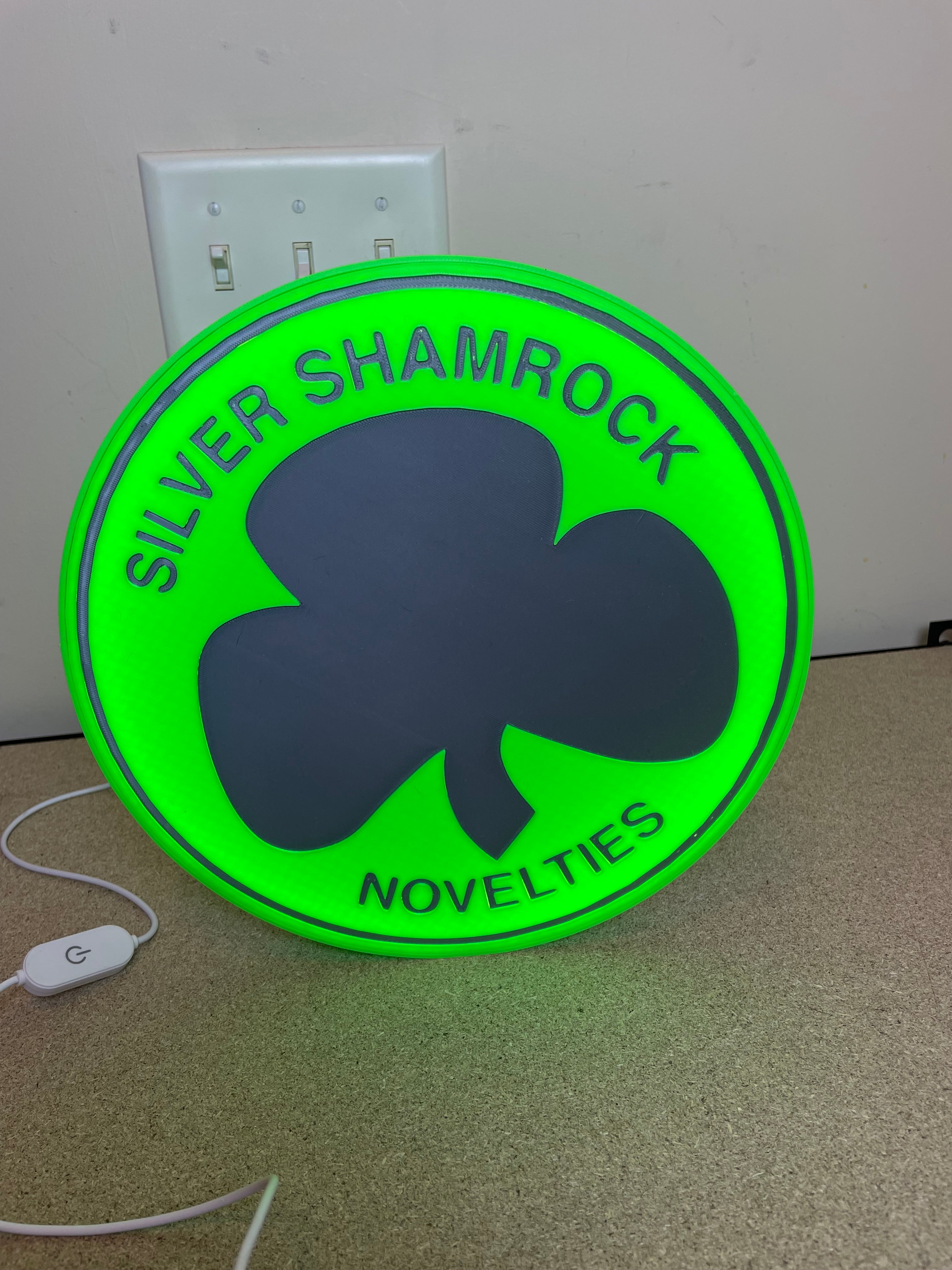 Halloween light box sign.