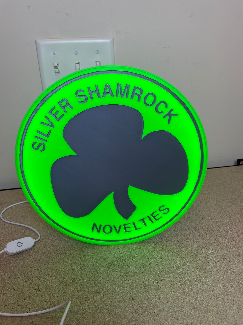 Halloween light box sign.