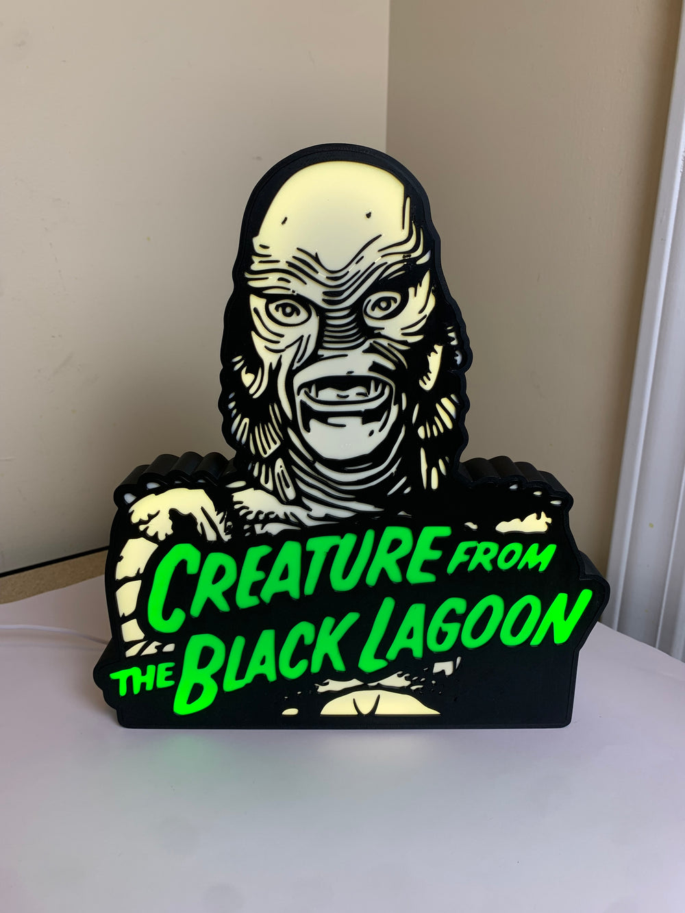 Creature from black lagoon light box sign