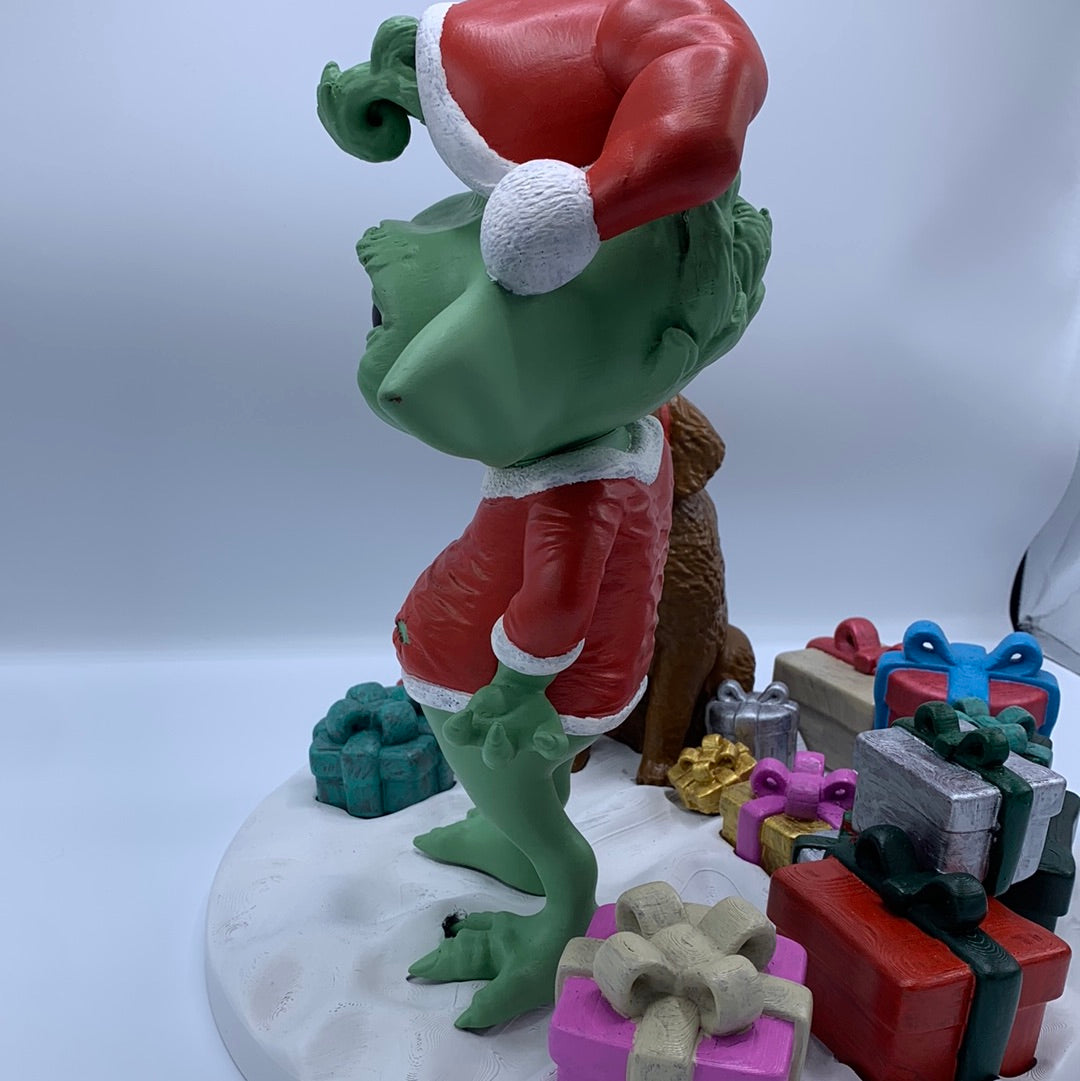 GrinchGrogu life size Christmas Themed statue