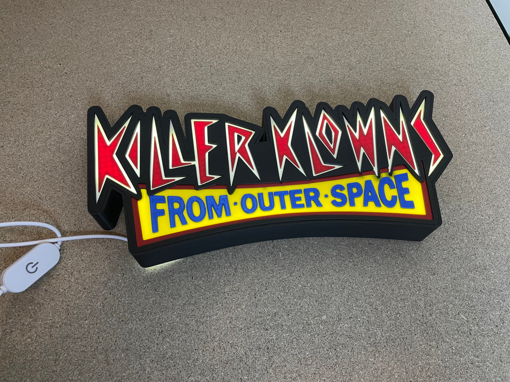 Clown sign v4 light box sign