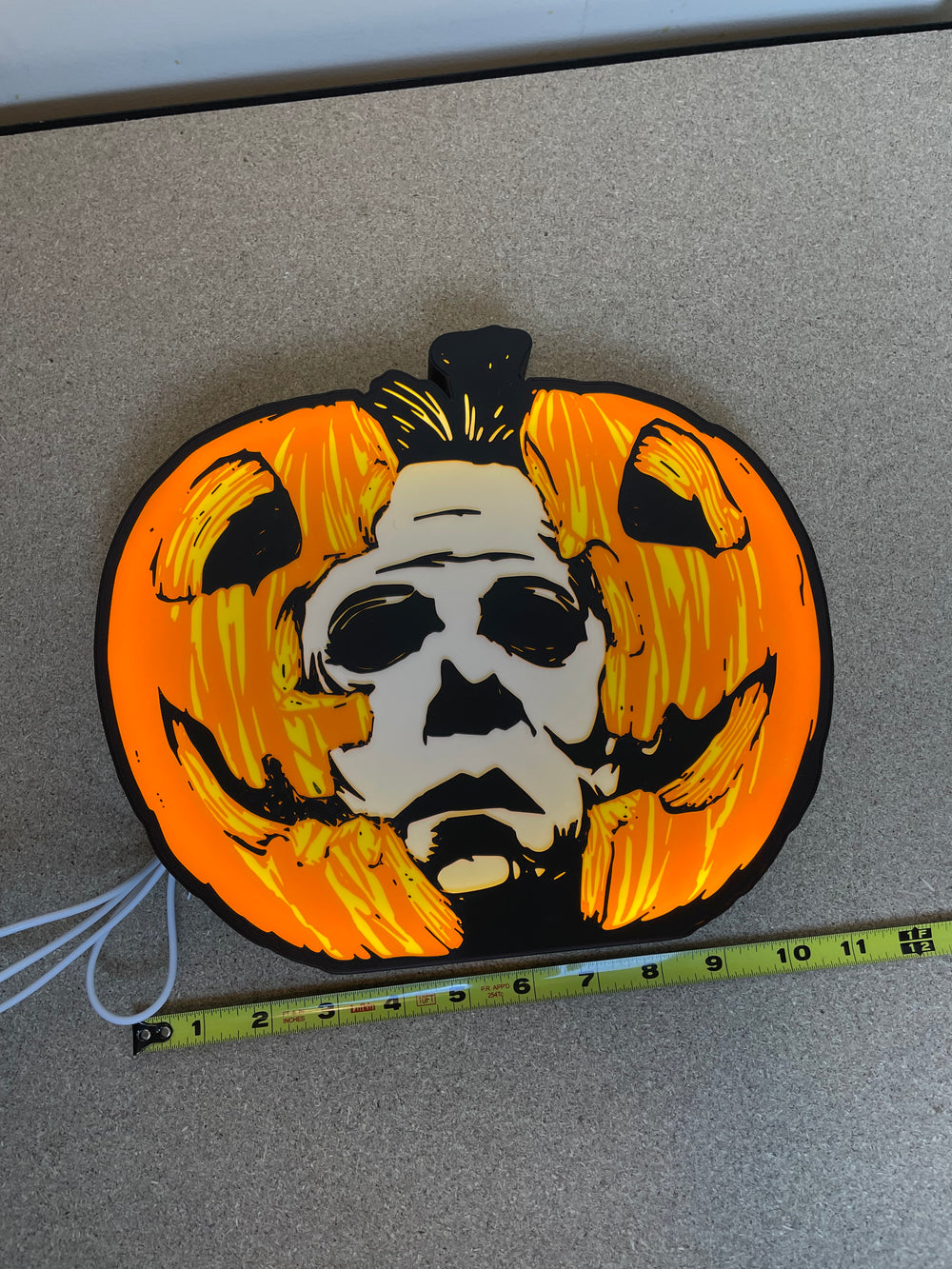 Halloween light box sign