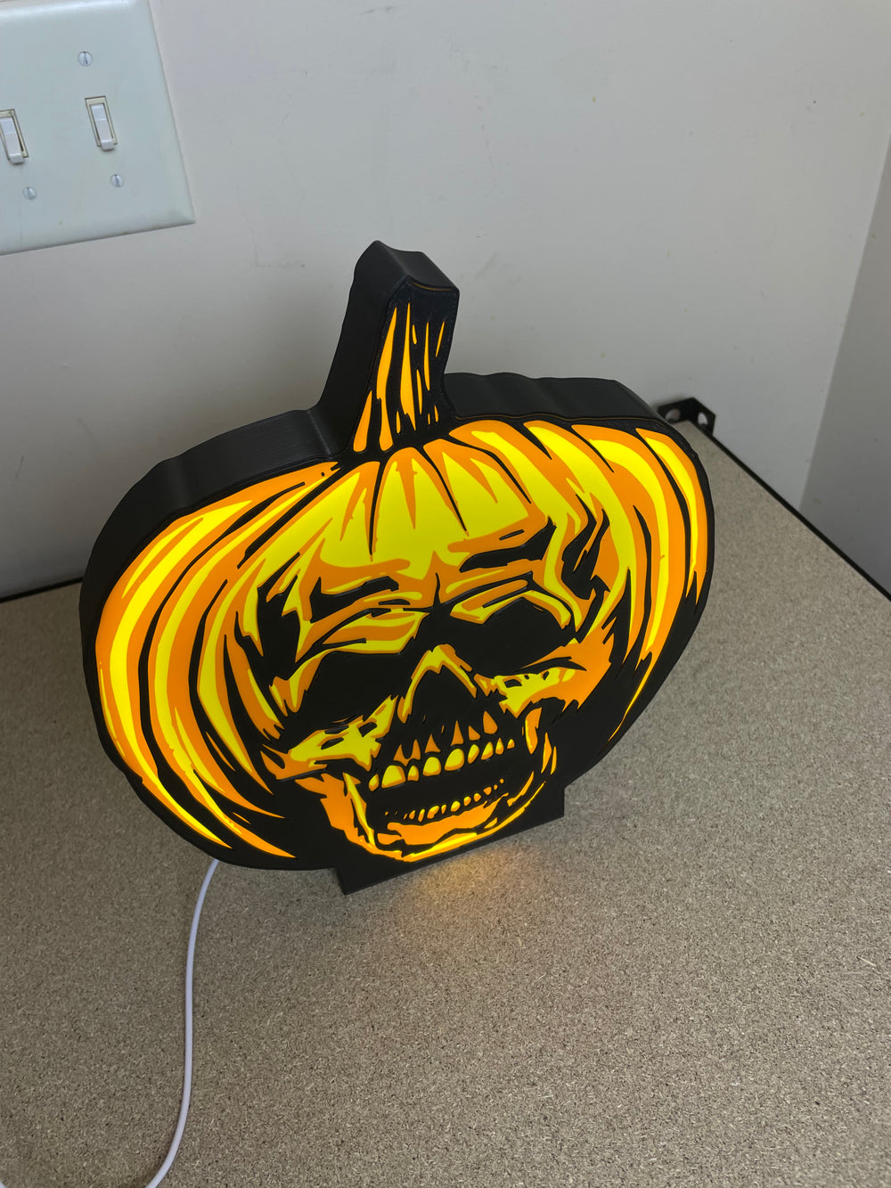 Halloween light box sign