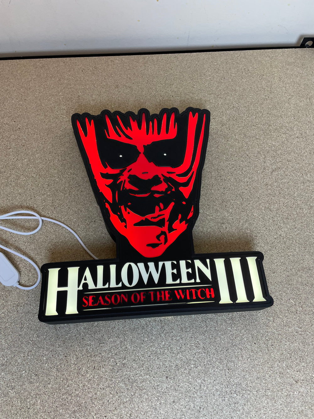 Halloween 3 light box sign