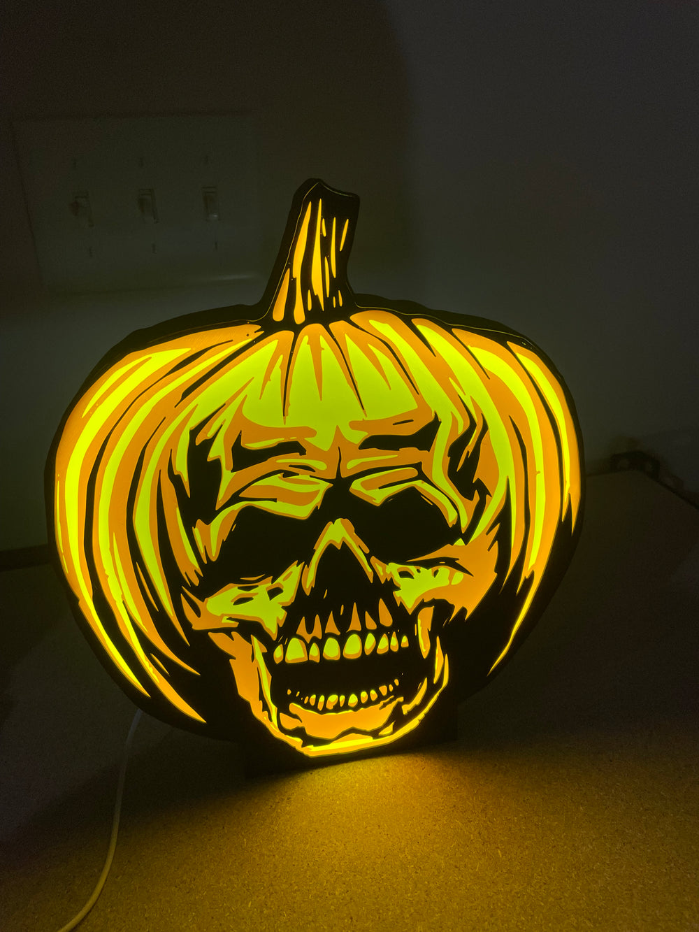 Halloween light box sign