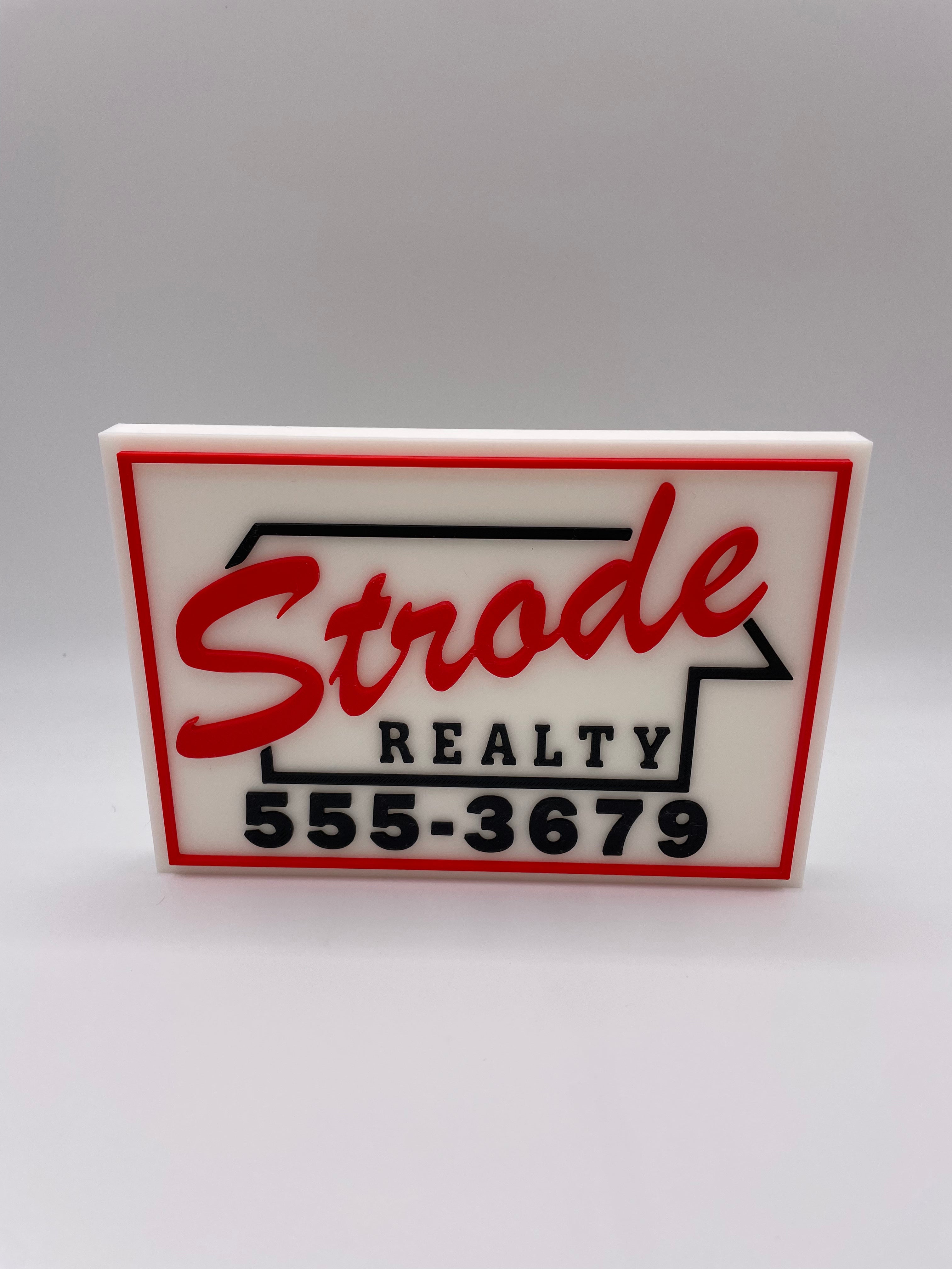 Halloween strode realty sign