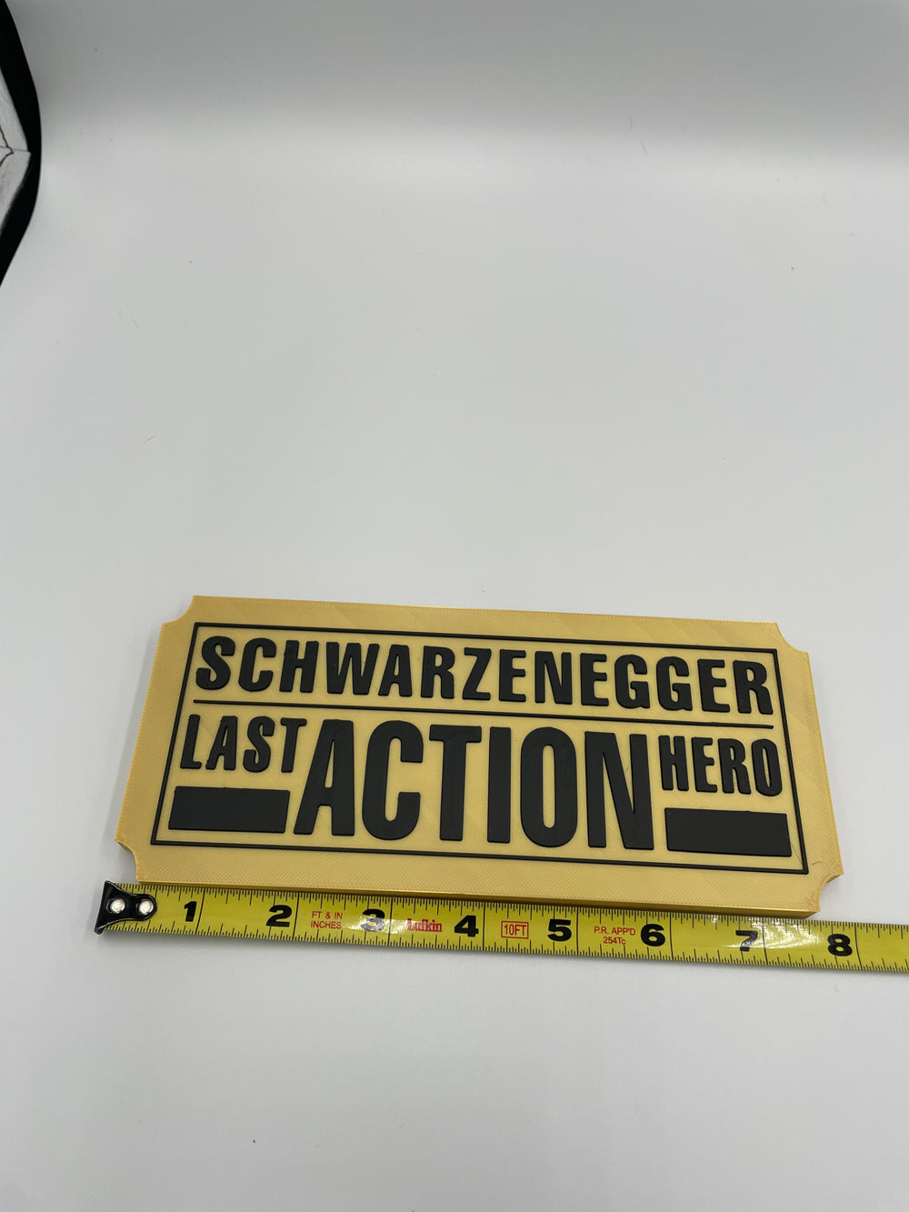 Last action hero sign