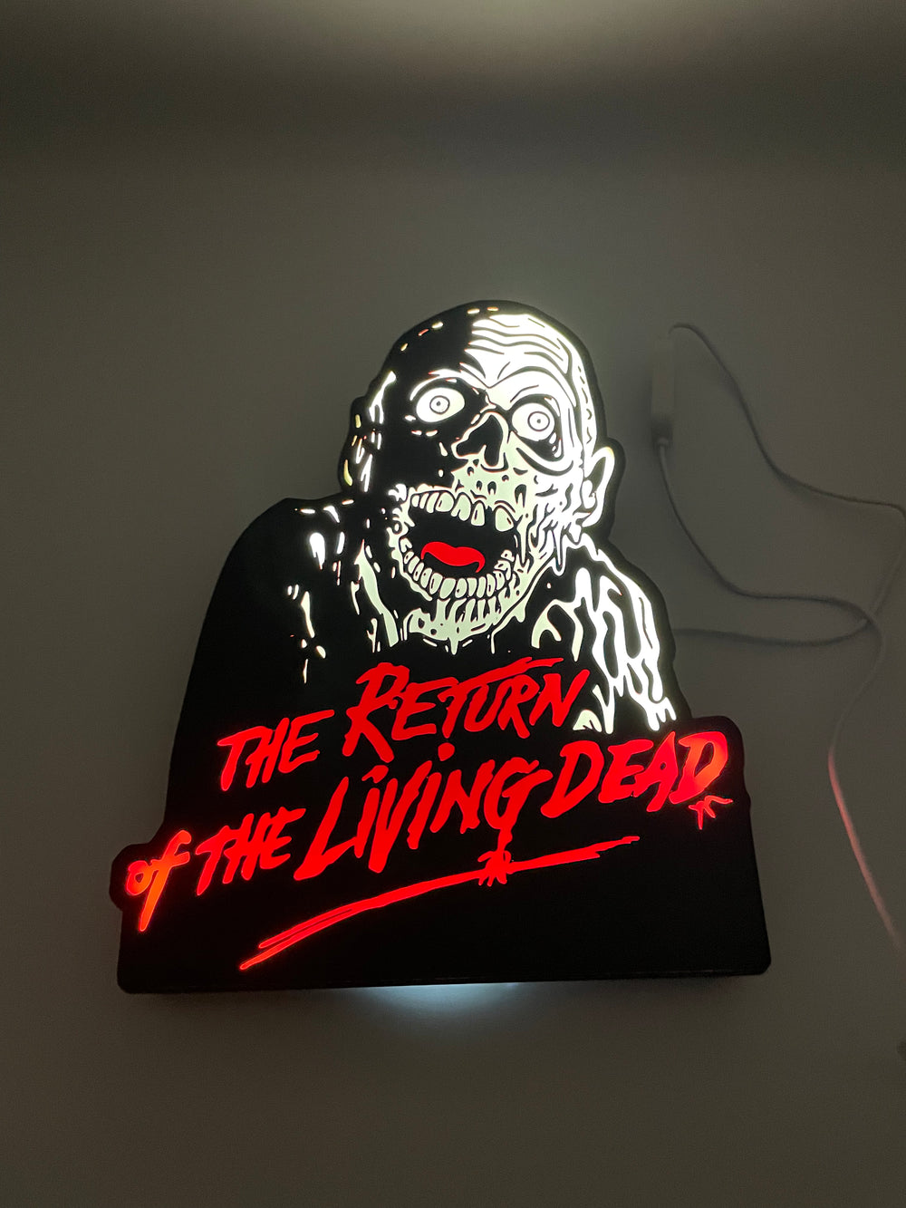Return of living dead light box sign
