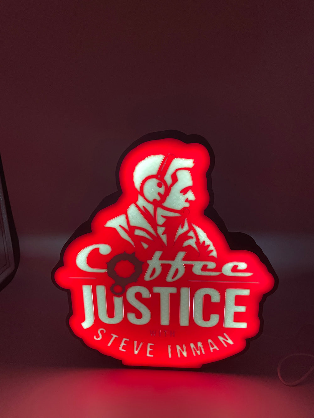 Steve custom light box sign