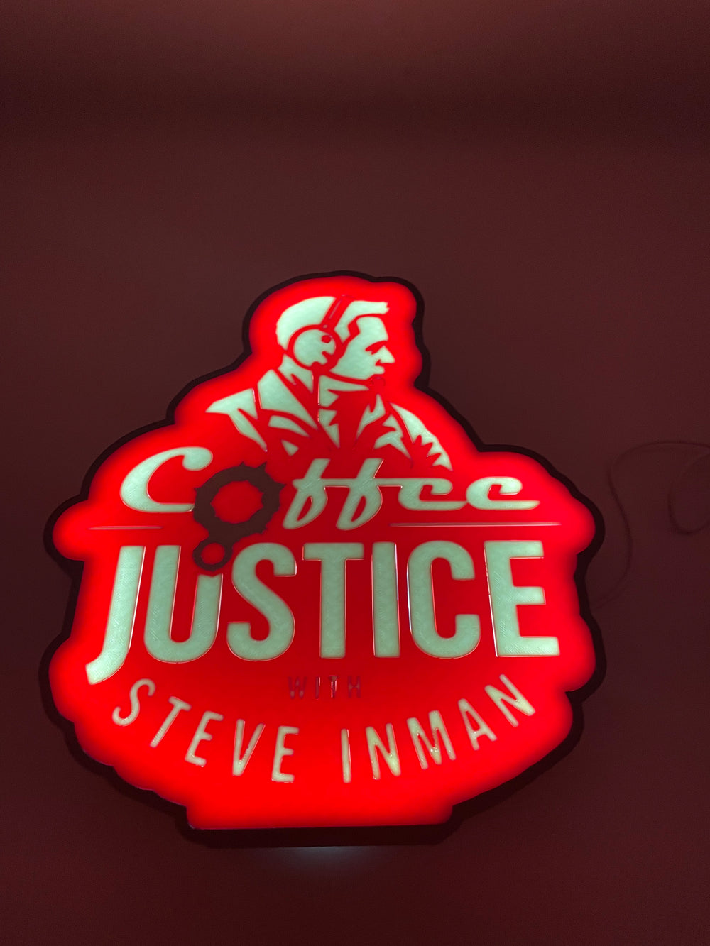 Steve custom light box sign