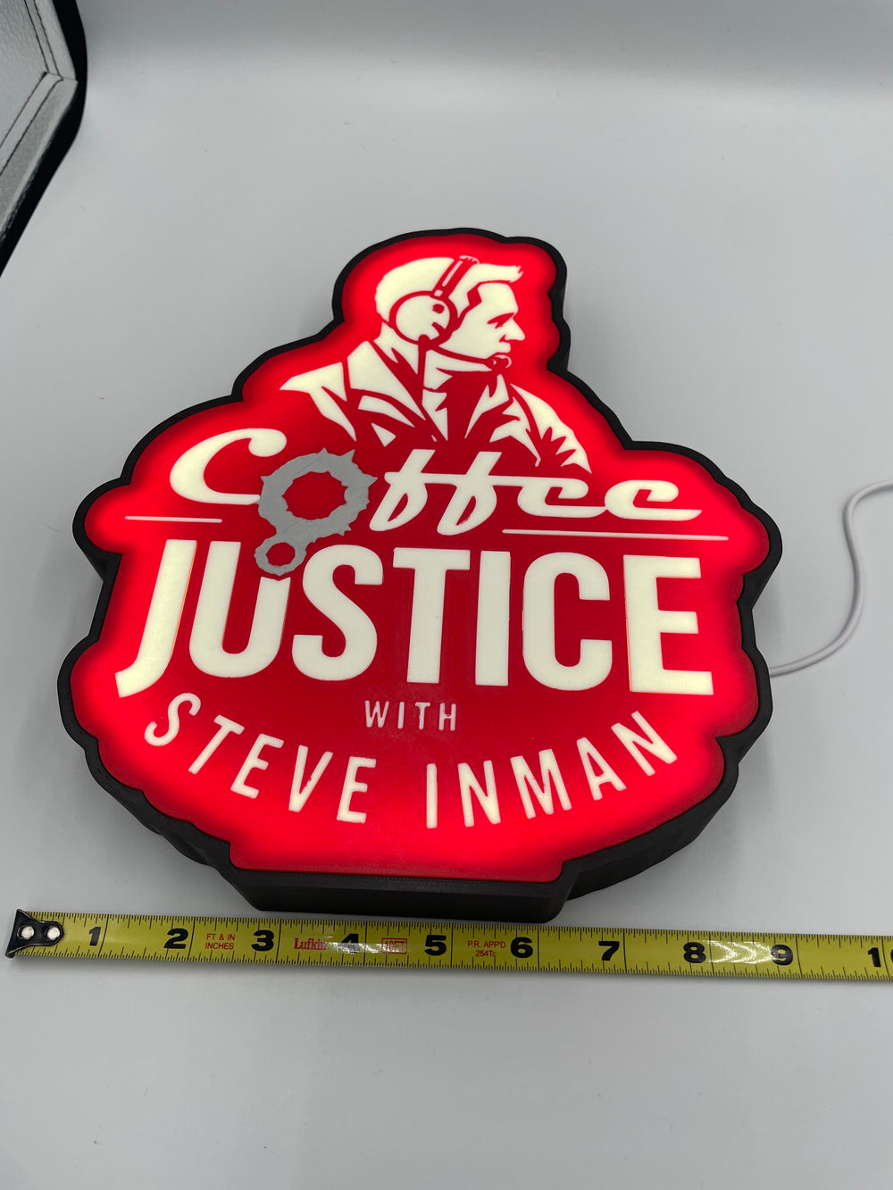 Steve custom light box sign